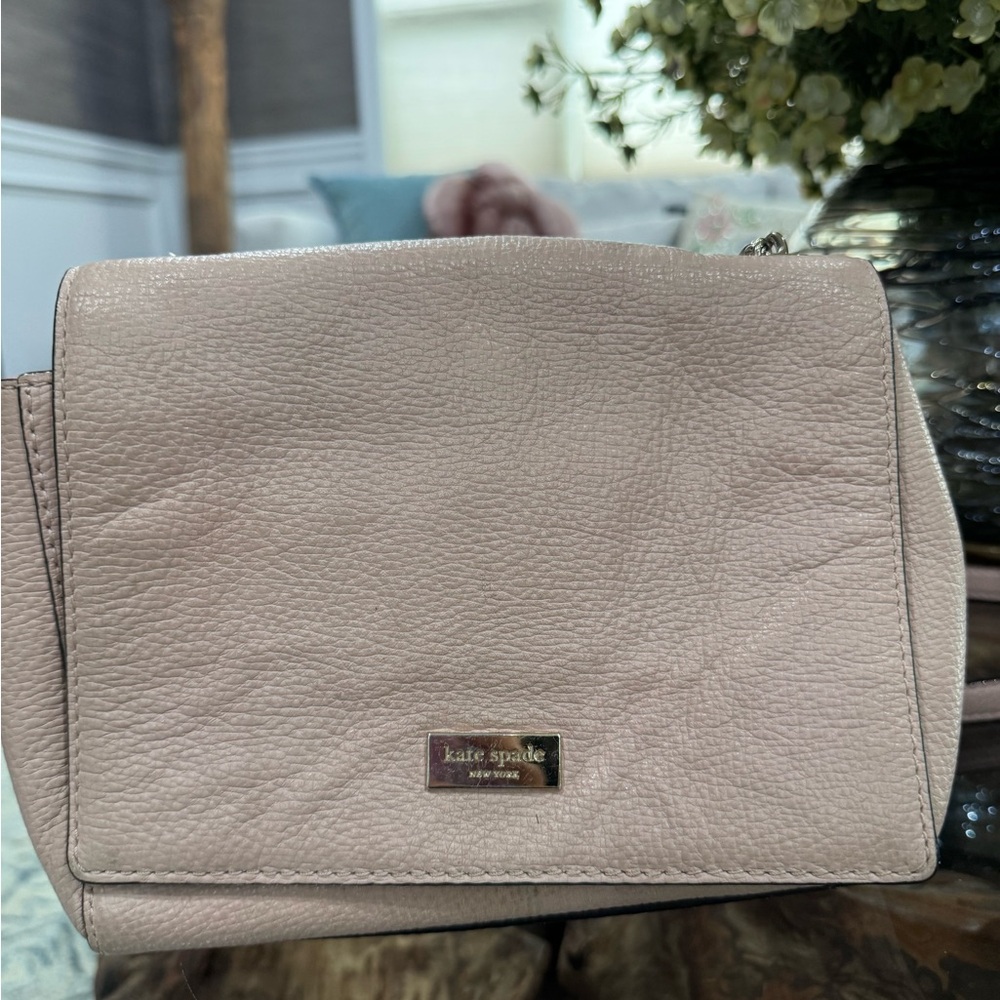 kate spade Pebbled Leather Crossbody in Light Pink